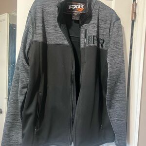 FXR Men's Elevation  Performance zip up - Black and Gray